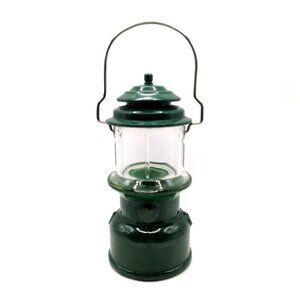 Vtg 70s Avon Coleman Lantern Empty Cologne Bottle Green No Sticker 6.75" VGC